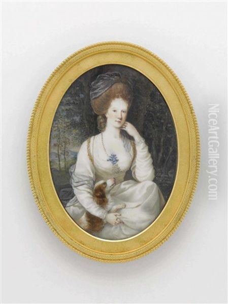 Margaret Caroline Countess Of Carlisle, Geb. Leveson-gower Oil Painting by Richard Cosway