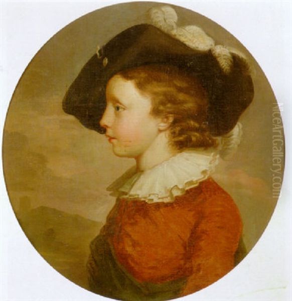 Portrait Of A Boy Oil Painting by Richard Cosway