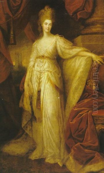 Portrait Of Anne, Duchess Of Cumberland Oil Painting by Richard Cosway