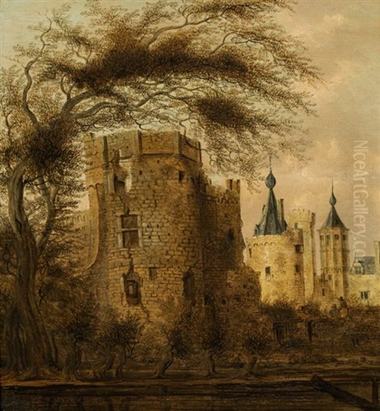 View Of A Castle Oil Painting by Pieter Cosyn