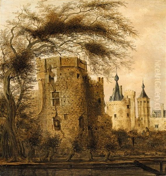 View Of A Castle Oil Painting by Pieter Cosyn