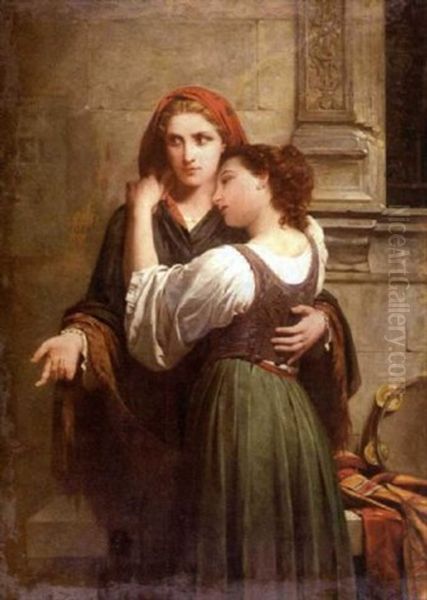 Les Musiciennes Oil Painting by Pierre Auguste Cot