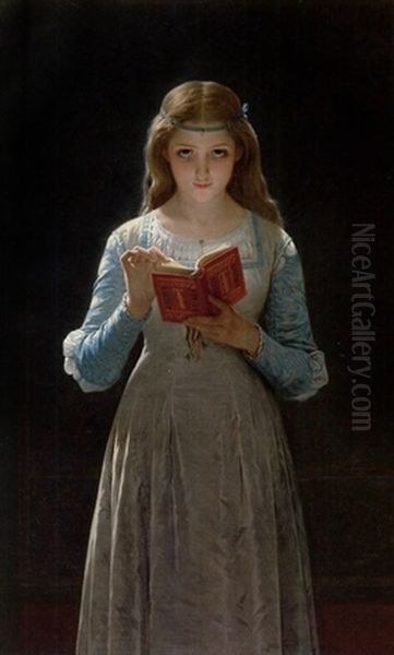 A Pause For Thought Oil Painting by Pierre Auguste Cot