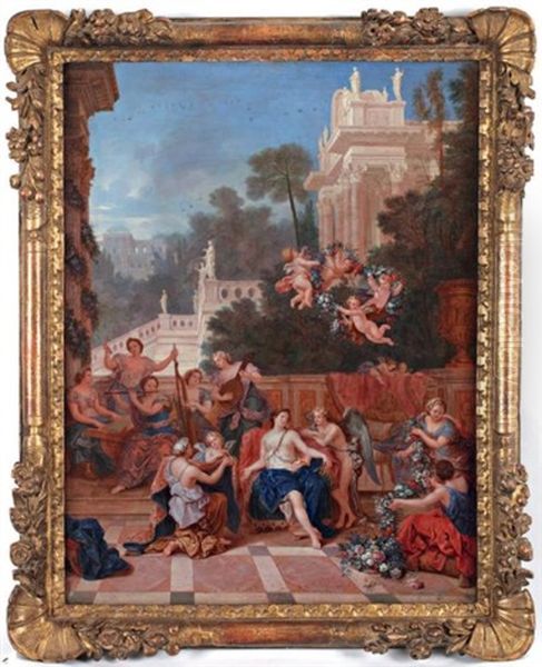 Venus Dans Son Palais Oil Painting by Jean Cotelle the Younger