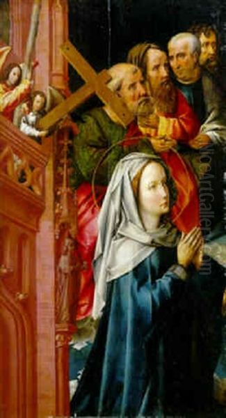 The Virgin Mary With Four Apostles by Colijn de Coter