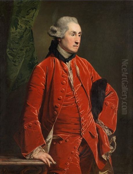 Portrait Of Robert Francis Burdett, 4th Bt., Three-quarter Length Oil Painting by Francis Cotes