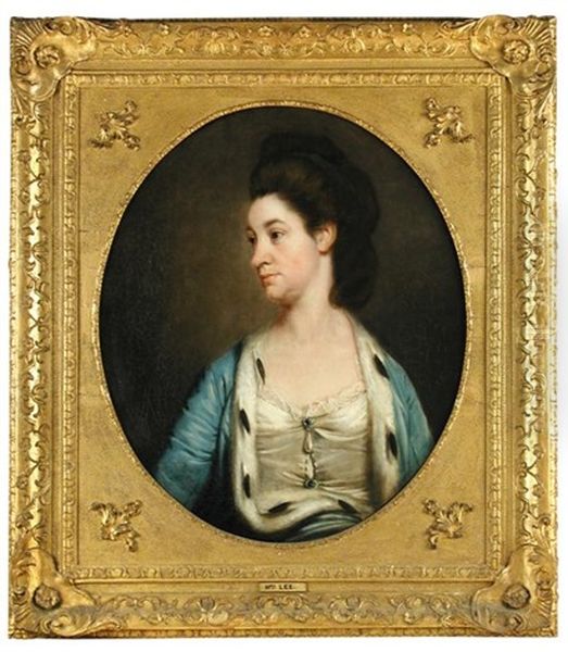 Portrait Of Mrs Lee Oil Painting by Francis Cotes