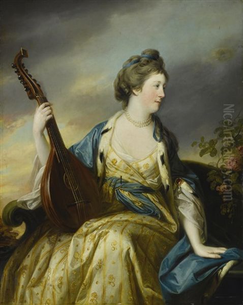 Portrait Of Alice, Countess Of Shipbrook Oil Painting by Francis Cotes