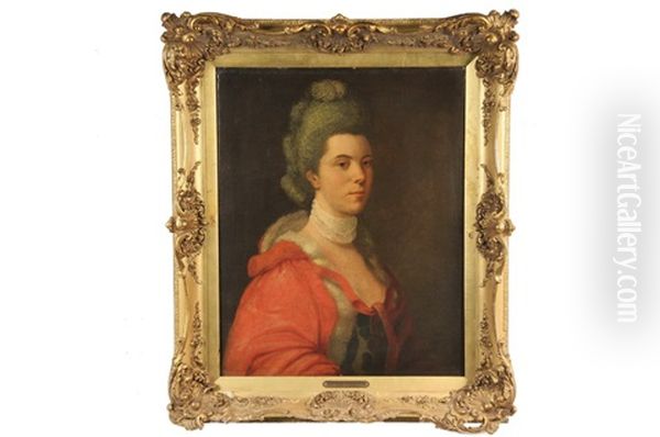 Portrait Of An Aristocratic Lady Oil Painting by Francis Cotes