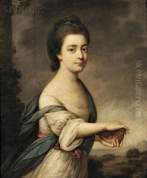 Emma Vernon, 1st Marchioness Of Exeter Oil Painting by Francis Cotes