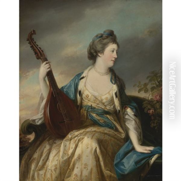 Portrait Of Alice, Countess Of Shipbrook Oil Painting by Francis Cotes