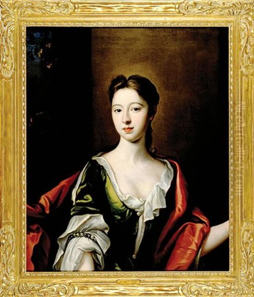 Portrait Of Lady Stanhope Oil Painting by Francis Cotes