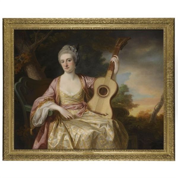 Portait Of Maria Walpole, Countess Waldegrave, Later Duchess Of Gloucester Oil Painting by Francis Cotes