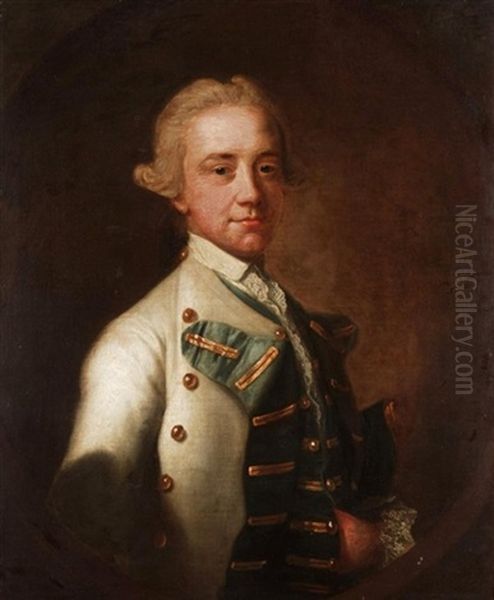 Portrait Of Captain Smith R.n. In Naval Uniform Oil Painting by Francis Cotes