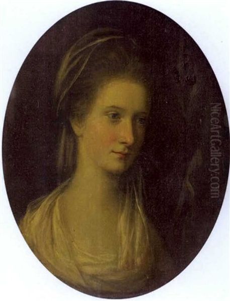 A Portrait Of A Lady Oil Painting by Francis Cotes