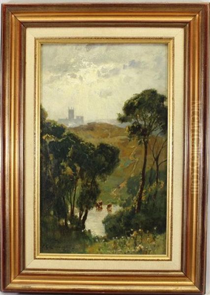 Landscape Painting Oil Painting by Frederick George Cotman