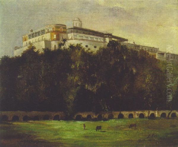 Castillo De Chapultepec Oil Painting by Luis Coto