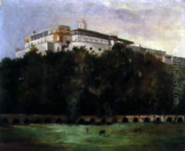 Castillo De Chapultepec Oil Painting by Luis Coto