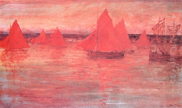 Velas Rojas Oil Painting by Charles Cottet