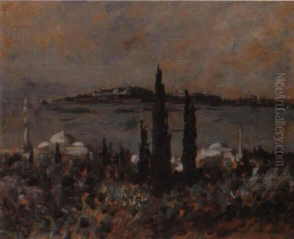 Constantinople Oil Painting by Charles Cottet