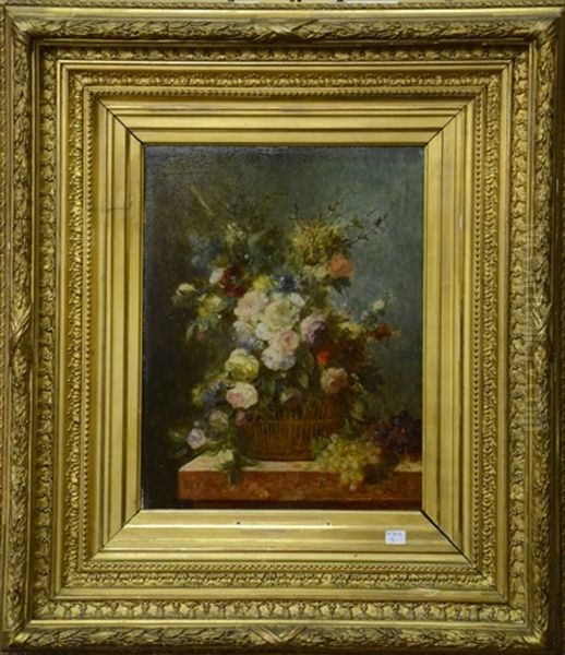 Fleurs Oil Painting by Jean Alexandre Remy Couder