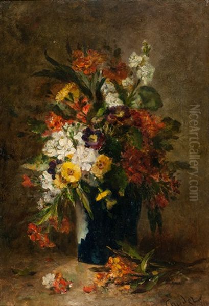 Blumenstillleben Oil Painting by Jean Alexandre Remy Couder