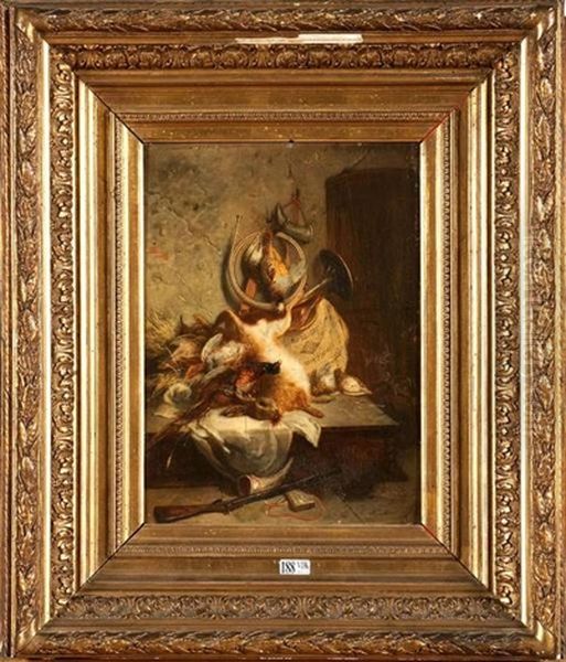 Trophee De Chasse Oil Painting by Jean Alexandre Remy Couder