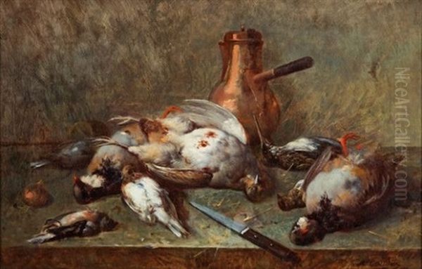 Retour De Chasse Oil Painting by Jean Alexandre Remy Couder