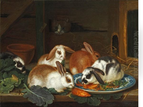 A Study From Nature Oil Painting by Horatio Henry Couldery