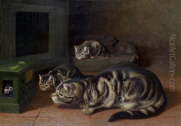 Curiosity Oil Painting by Horatio Henry Couldery