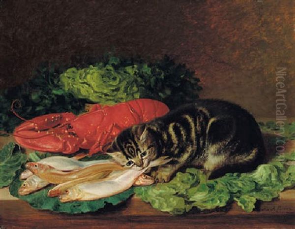 The Little Epicure Oil Painting by Horatio Henry Couldery