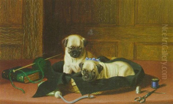 The Orphans Oil Painting by Horatio Henry Couldery