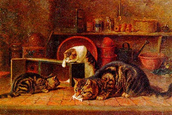 Un Festin Oil Painting by Horatio Henry Couldery