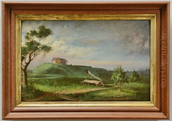 Fort Macomb, Louisiana Oil Painting by George David Coulon