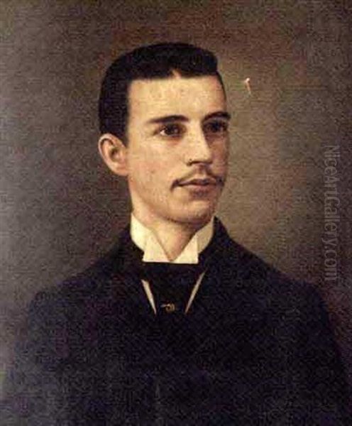 Portrait Of A Man From The Derbigny Family Oil Painting by George David Coulon