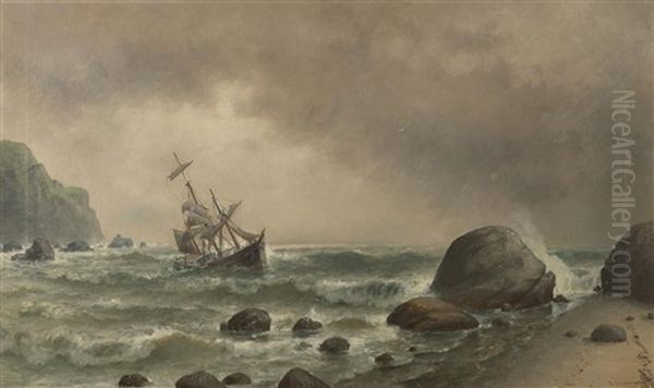 Off The Breakers Oil Painting by William Alexander Coulter