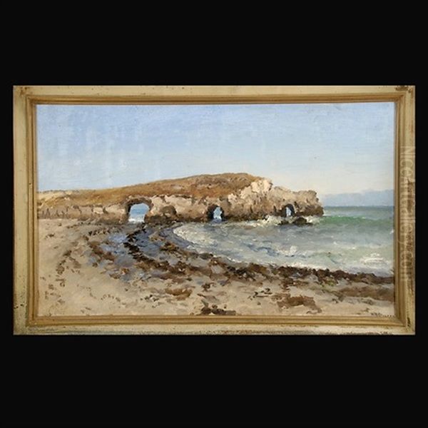 Natural Bridges, Santa Cruz Oil Painting by William Alexander Coulter