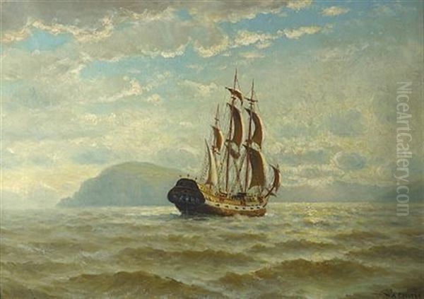 Golden Hinde Oil Painting by William Alexander Coulter