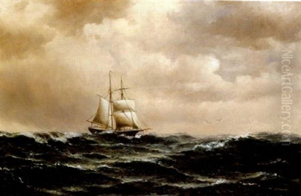 Pacific Swells Oil Painting by William Alexander Coulter