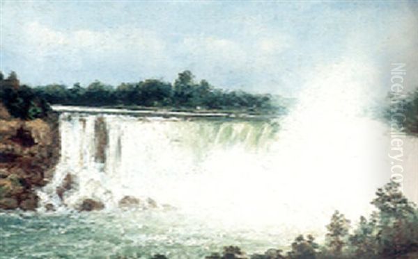 Niagra Falls Oil Painting by William Alexander Coulter