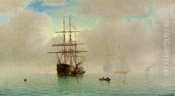 San Francisco Bay Oil Painting by William Alexander Coulter