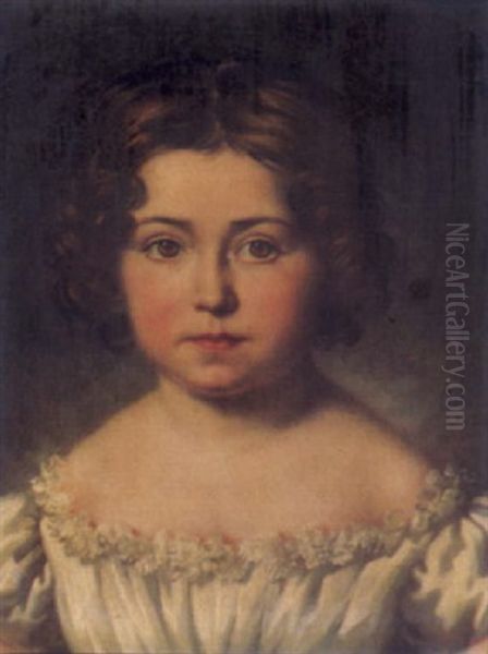 Bildnis Von Cesarine Fleming, Enfant Basse De Graffenried-villar Oil Painting by Salomon Guillaume Counis