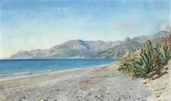 From Bordighera Oil Painting by Janus la Cour