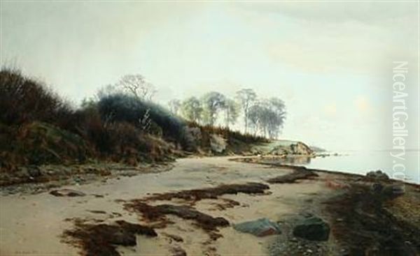 Stille Eftermiddag Ved Stranden, Maj Oil Painting by Janus la Cour