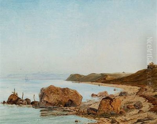 Coastal Scenes (set Of 2) by Janus la Cour