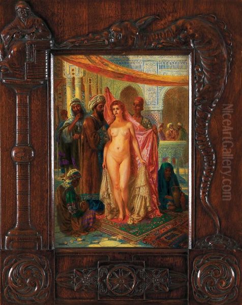 La Belle Du Harem Oil Painting by Erzsebet Angyalffy