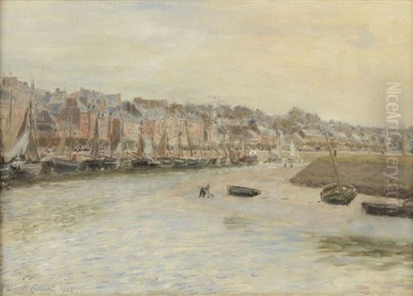 Trouville Oil Painting by Maurice Francois Auguste Courant