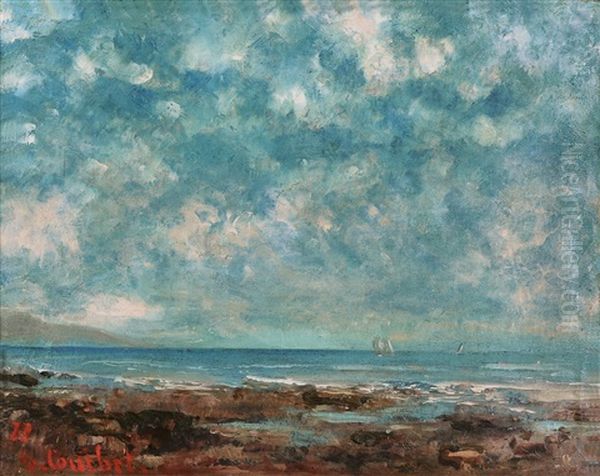 Lac Leman Oil Painting by Gustave Courbet