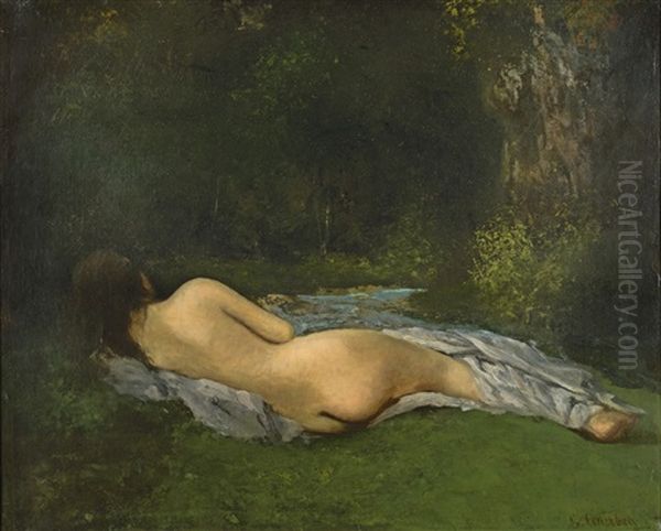 La Dormeuse Oil Painting by Gustave Courbet