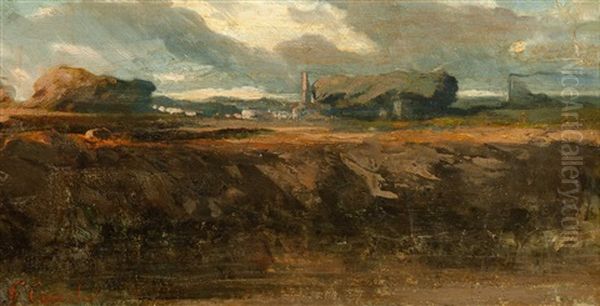 Paysage Pres D'ornans Oil Painting by Gustave Courbet